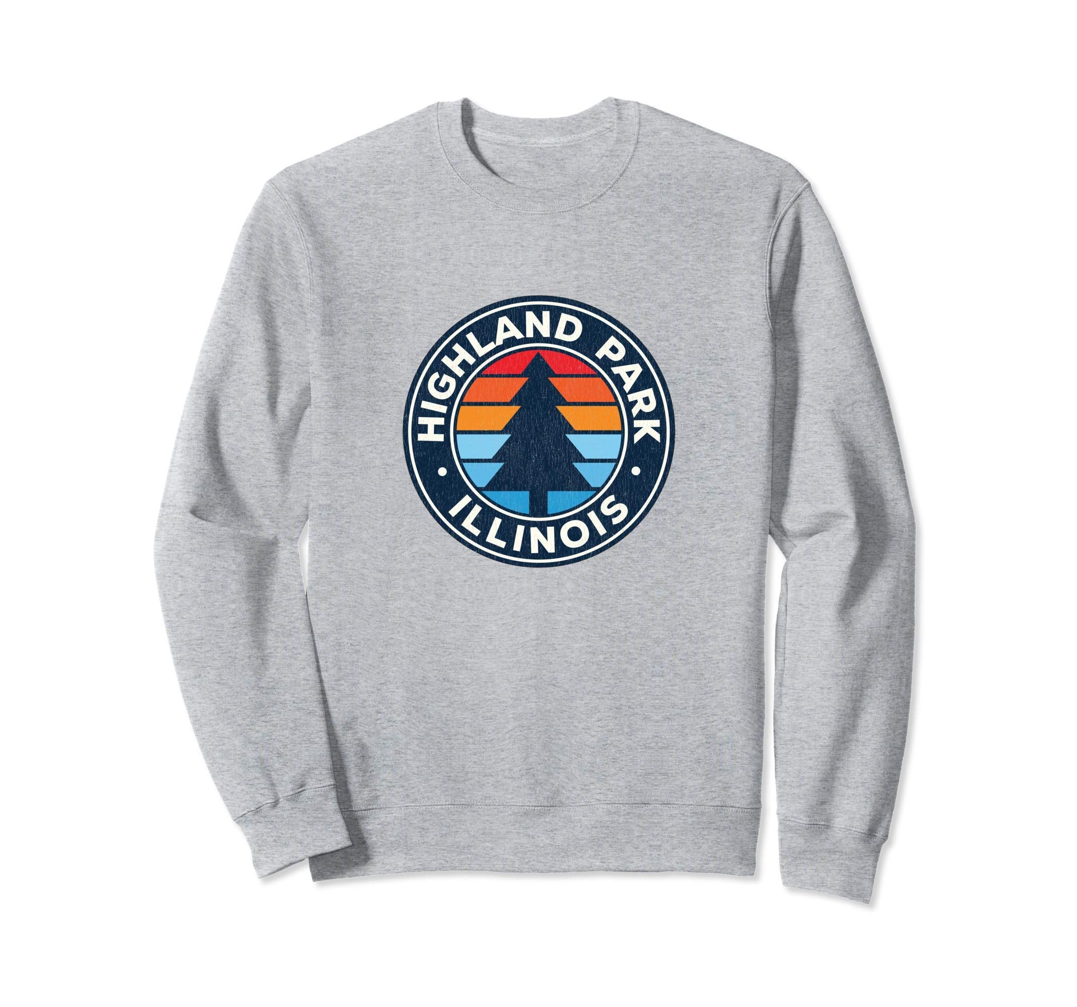 Highland Park Illinois Il 70S Sweatshirt - Casual Everyday Wear for Adults - T-Shirt, Sweatshirt, Hoodie