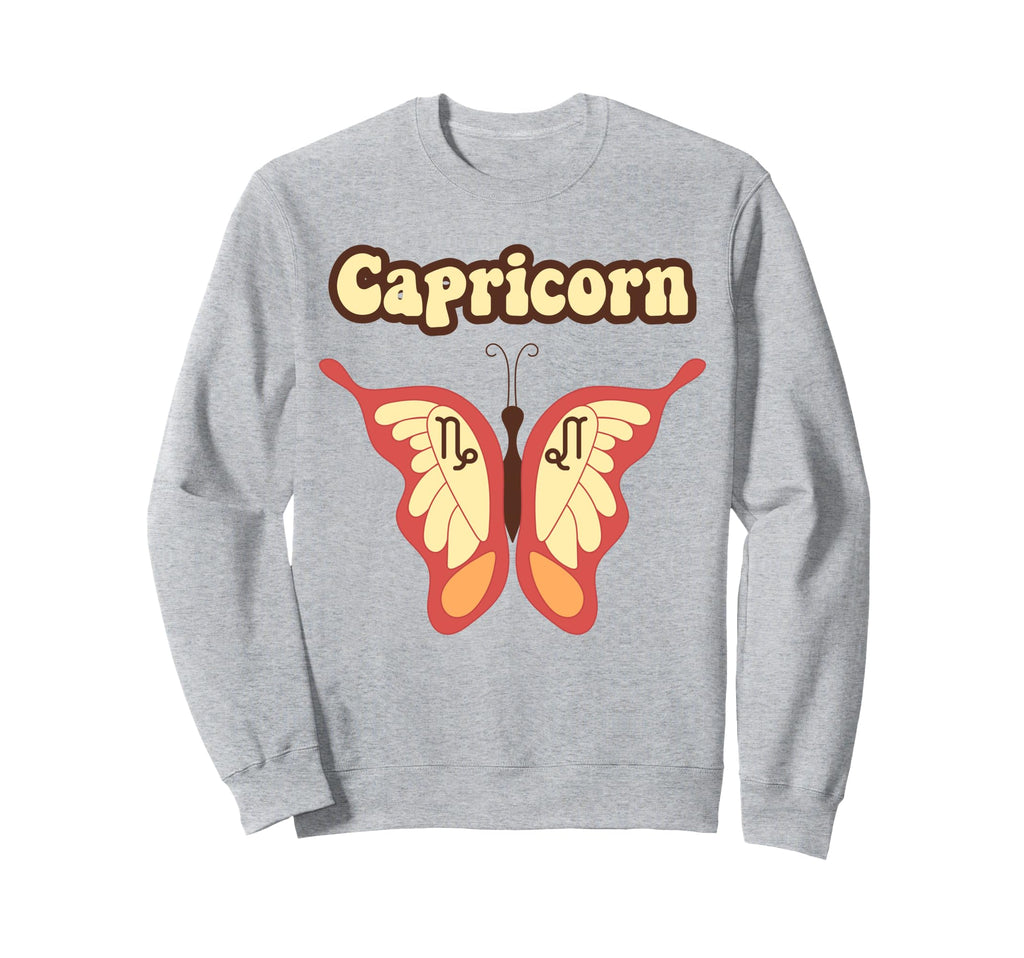 Sagittarius Zodiac Butterfly Boho Sweatshirt - Minimalist Print Unisex - T-Shirt, Sweatshirt, Hoodie