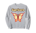Sagittarius Zodiac Butterfly Boho Sweatshirt - Minimalist Print Unisex - T-Shirt, Sweatshirt, Hoodie