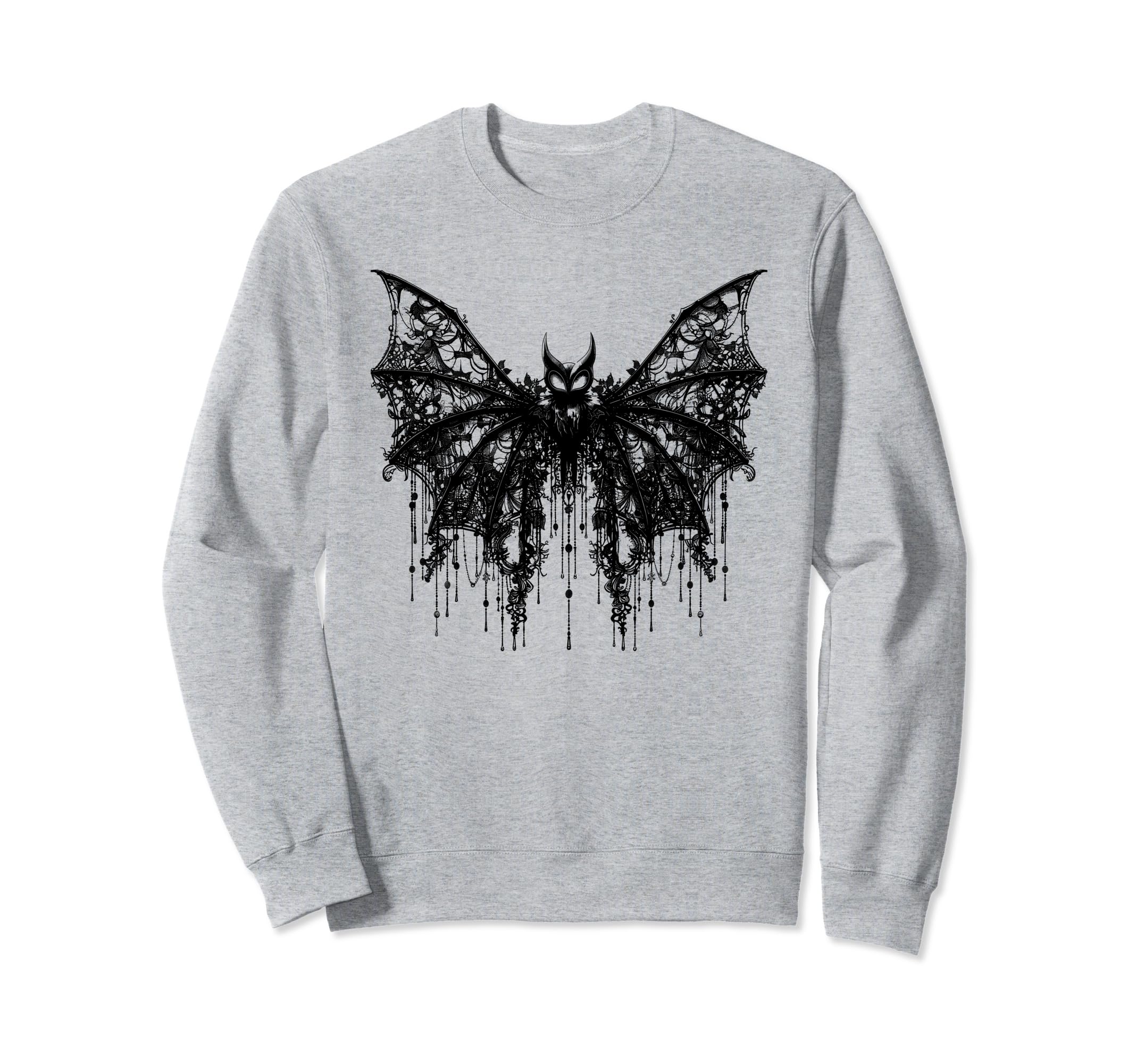 Bat Coquette Bow Halloween Bow Sweatshirt - Unique Graphic for Adults - T-Shirt, Sweatshirt, Hoodie