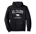 El Cajon California Ca Distressed Sports Hoodie - Trendy Graphic Unisex - T-Shirt, Sweatshirt, Hoodie