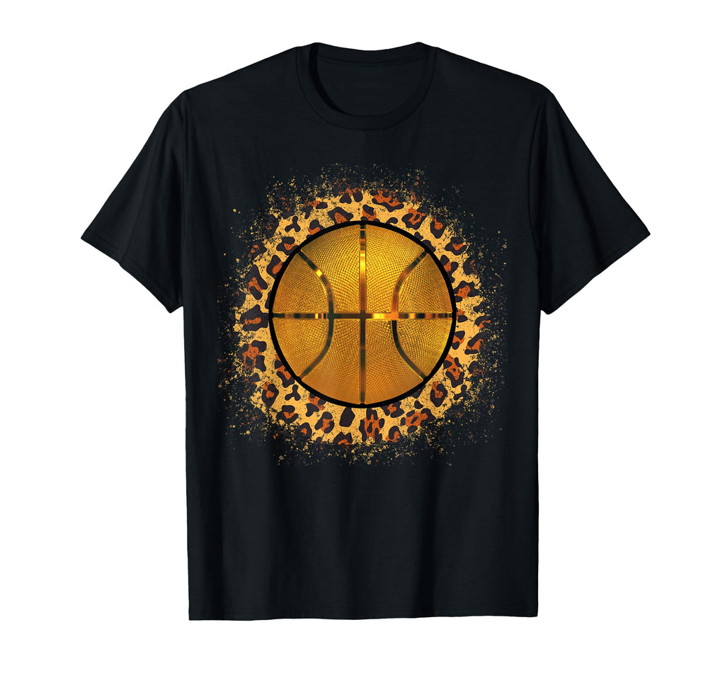 Golden Basketball Leopard Basketball T-Shirt - Streetwear Style for Adults - T-Shirt, Sweatshirt, Hoodie