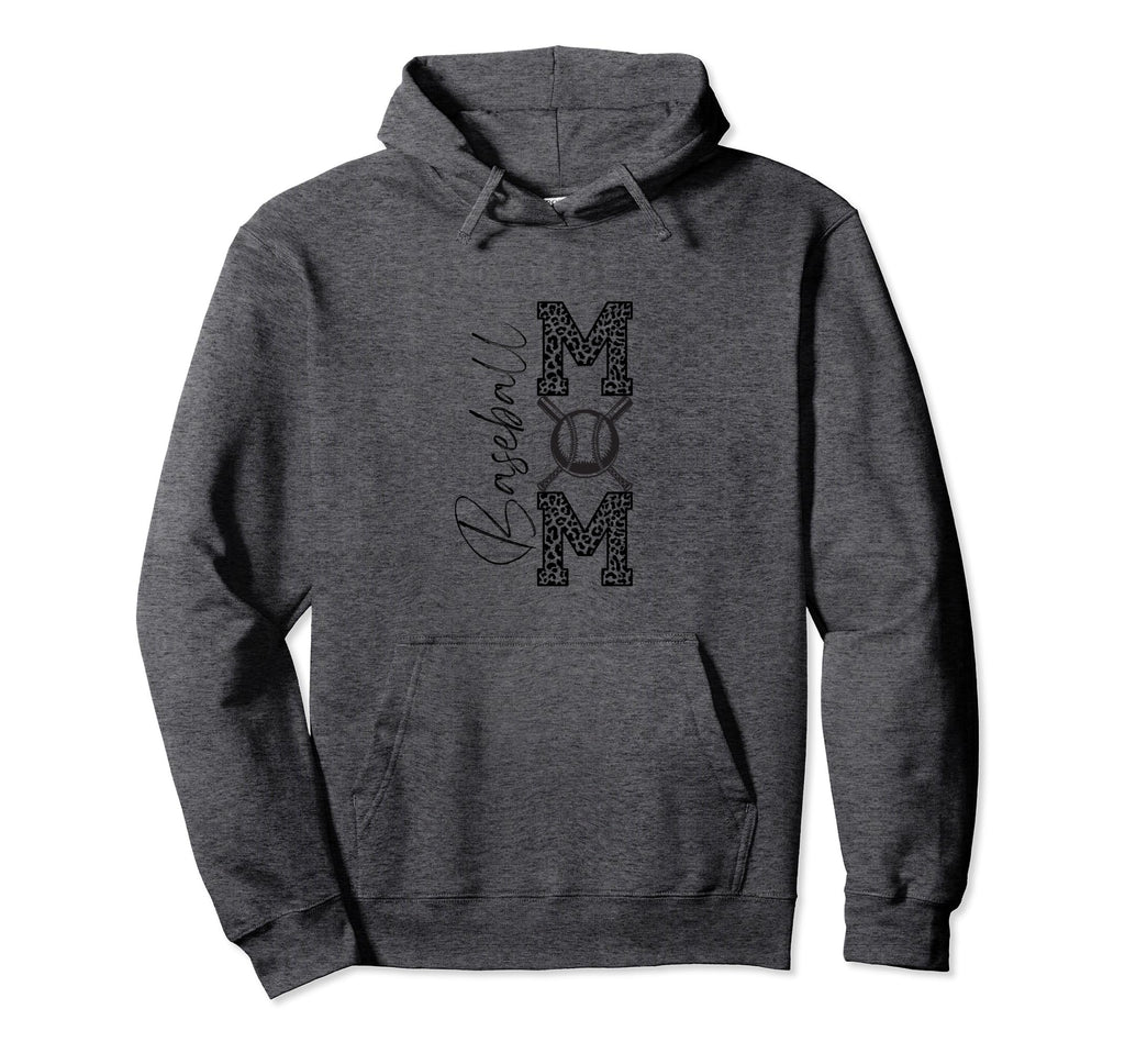 Baseball Mom Leopard Hoodie - Graphic Print for Adults - T-Shirt, Sweatshirt, Hoodie