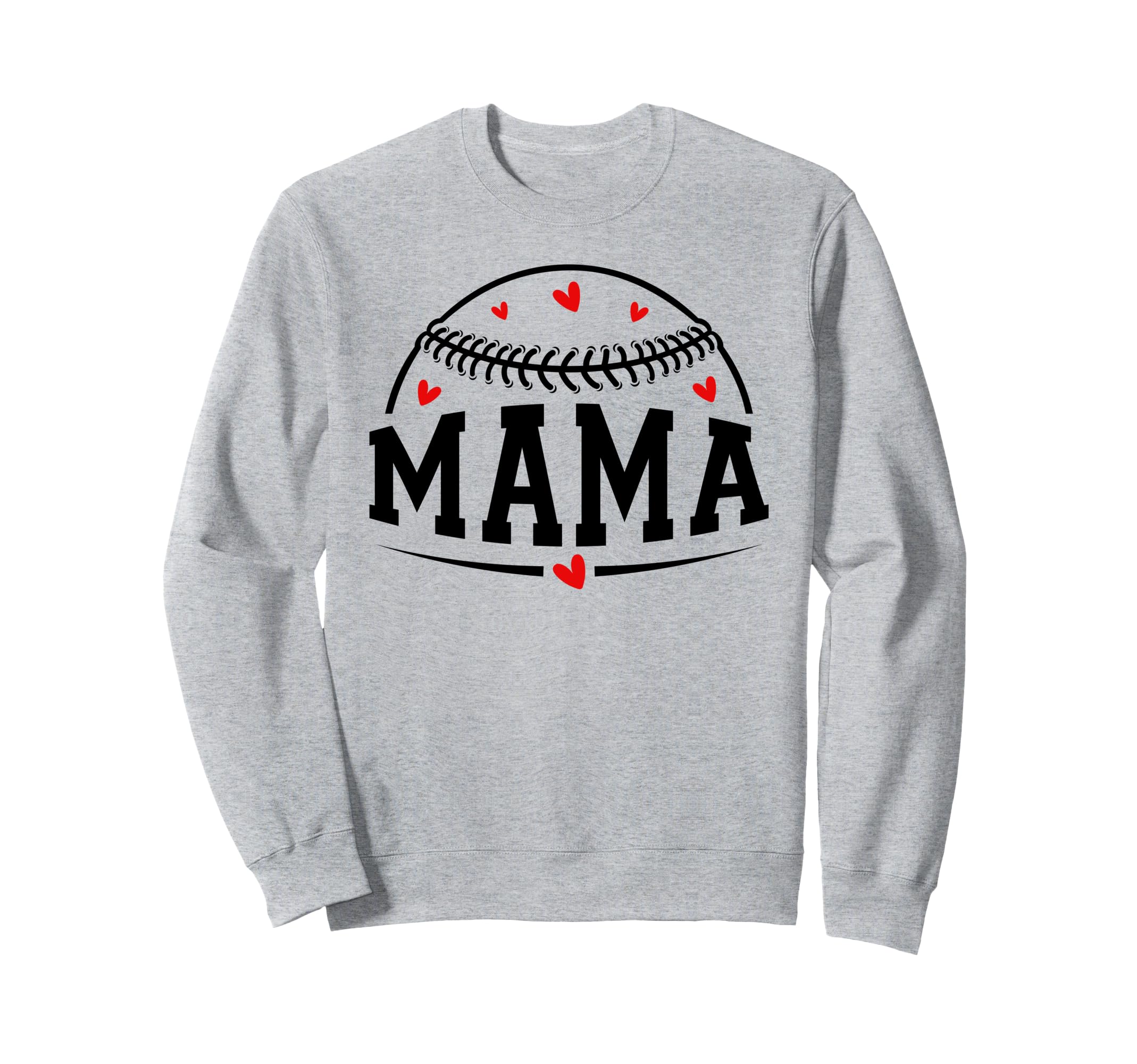 Baseball Mama Mom Happy Mothers Sweatshirt - Minimalist Print Men Women - T-Shirt, Sweatshirt, Hoodie