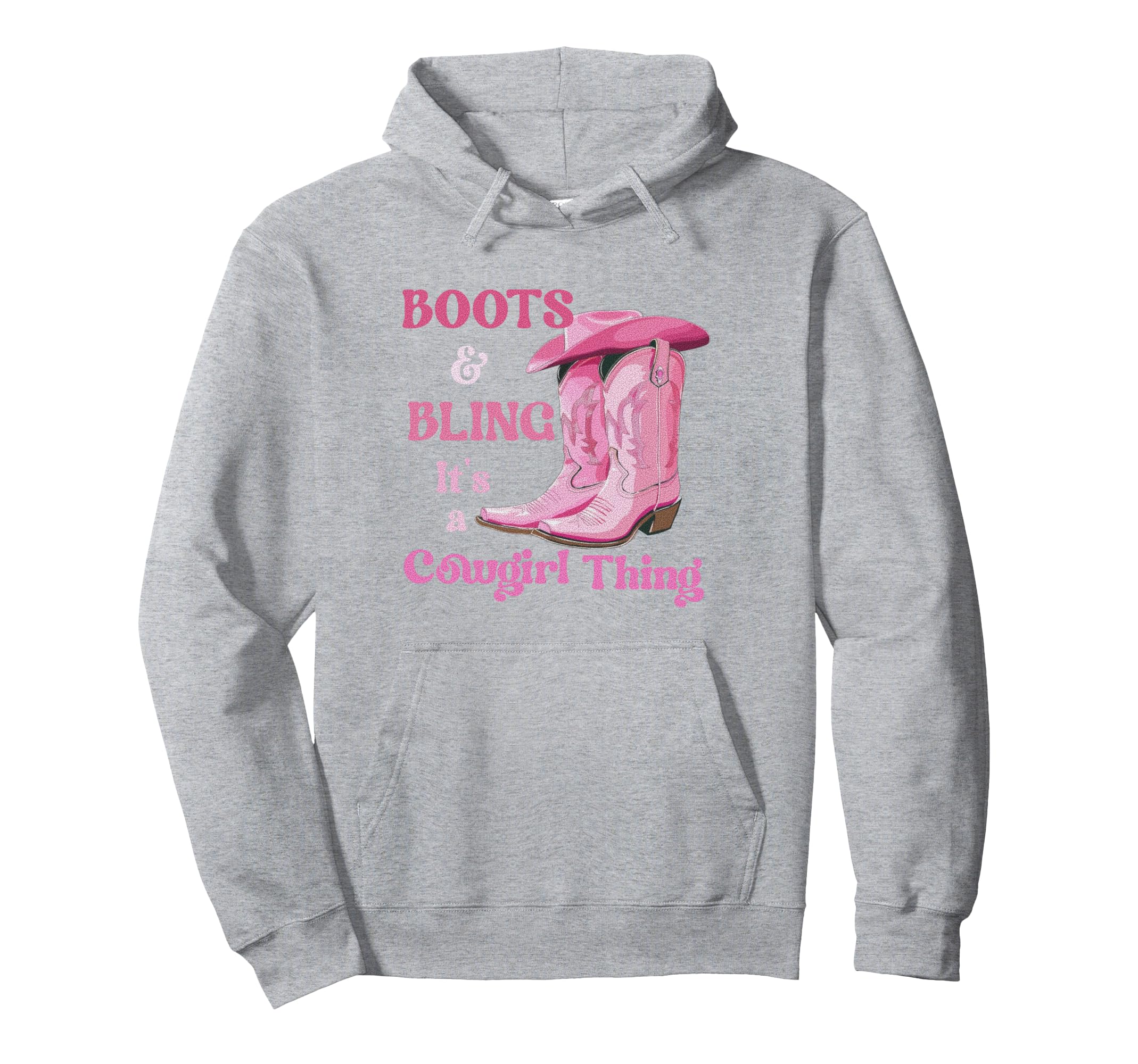 Boots Bling Its Cowgirl Thing Howdy Hoodie - Custom Art Print Unisex - T-Shirt, Sweatshirt, Hoodie