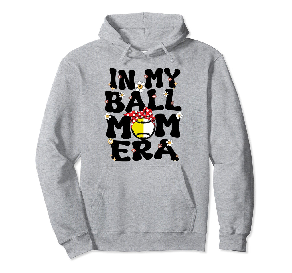 My Ball Mom Era Groovy Baseball Hoodie - Custom Art Print Men Women - T-Shirt, Sweatshirt, Hoodie