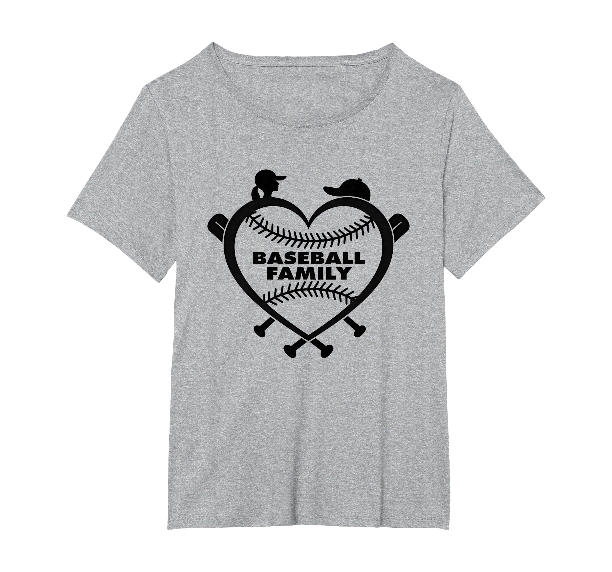 Baseball Family Sister Heart Love Fan T-Shirt - Unique Graphic Men Women - T-Shirt, Sweatshirt, Hoodie