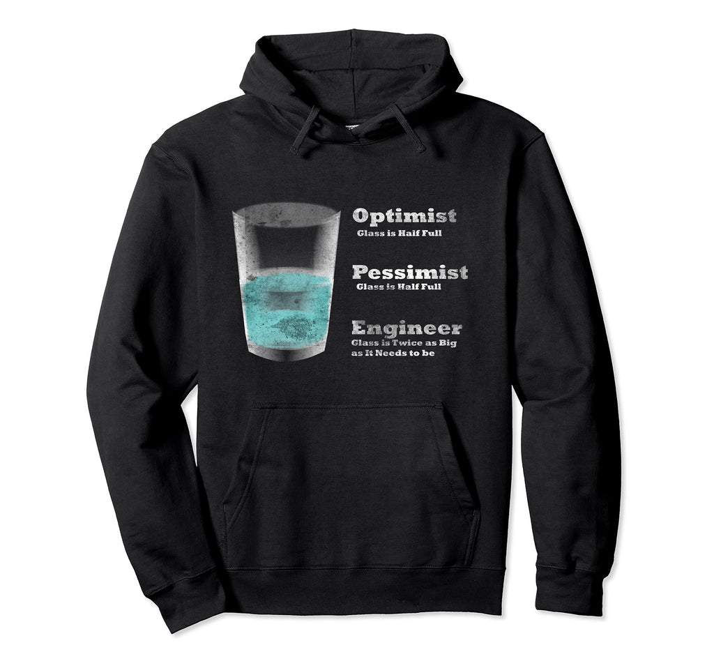 Engineer Distressed Engineering Hoodie - Graphic Print Unisex - T-Shirt, Sweatshirt, Hoodie