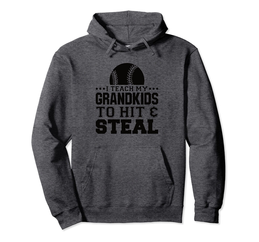 Baseball Grandpa I Teach My Grandkids To Hoodie - Graphic Print for Adults - T-Shirt, Sweatshirt, Hoodie