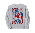 Boho Floral Art Summer Sweatshirt - Graphic Print Unisex - T-Shirt, Sweatshirt, Hoodie