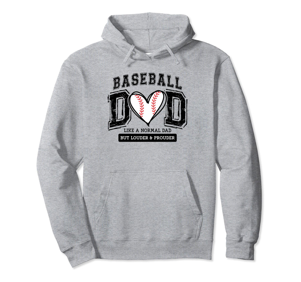 Baseball Dad Baseball Papa Fathers Day Hoodie - Streetwear Style Unisex - T-Shirt, Sweatshirt, Hoodie
