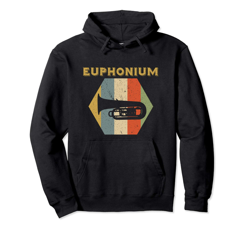 Euphonium Distressed Gift Hoodie - Aesthetic Graphic Men Women - T-Shirt, Sweatshirt, Hoodie