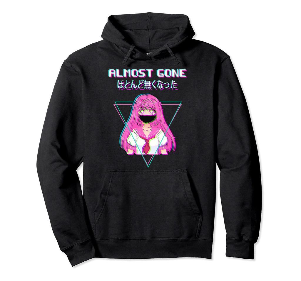 Almost Gone Aesthetic Vaporwave Japan Hoodie - Graphic Print for Adults - T-Shirt, Sweatshirt, Hoodie