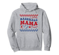 Baseball Mama Groovy Patriotic Sports Hoodie - Aesthetic Graphic Men Women - T-Shirt, Sweatshirt, Hoodie