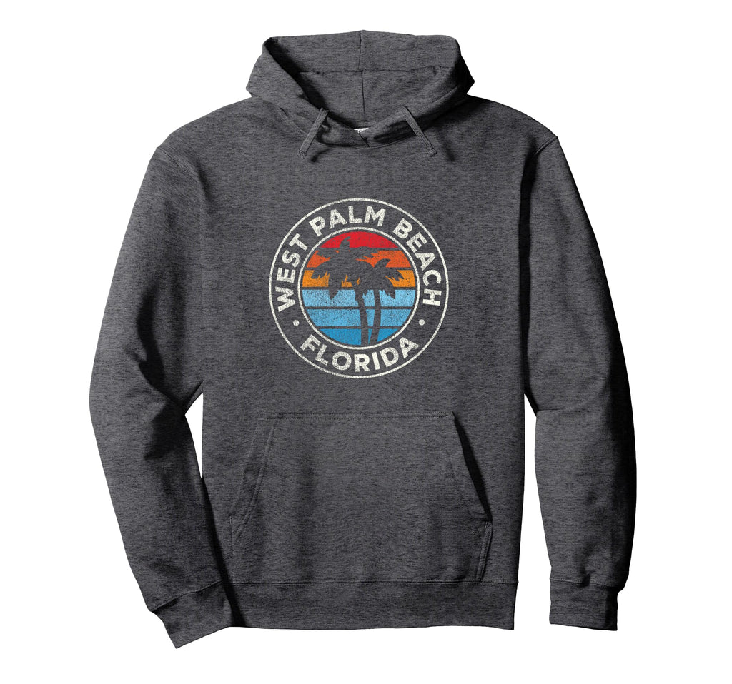 West Palm Beach Florida Fl 70S Hoodie - Novelty Apparel Unisex - T-Shirt, Sweatshirt, Hoodie
