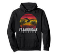 Ft Fort Lauderdale Florida Fl Distressed Hoodie - Streetwear Style Unisex - T-Shirt, Sweatshirt, Hoodie