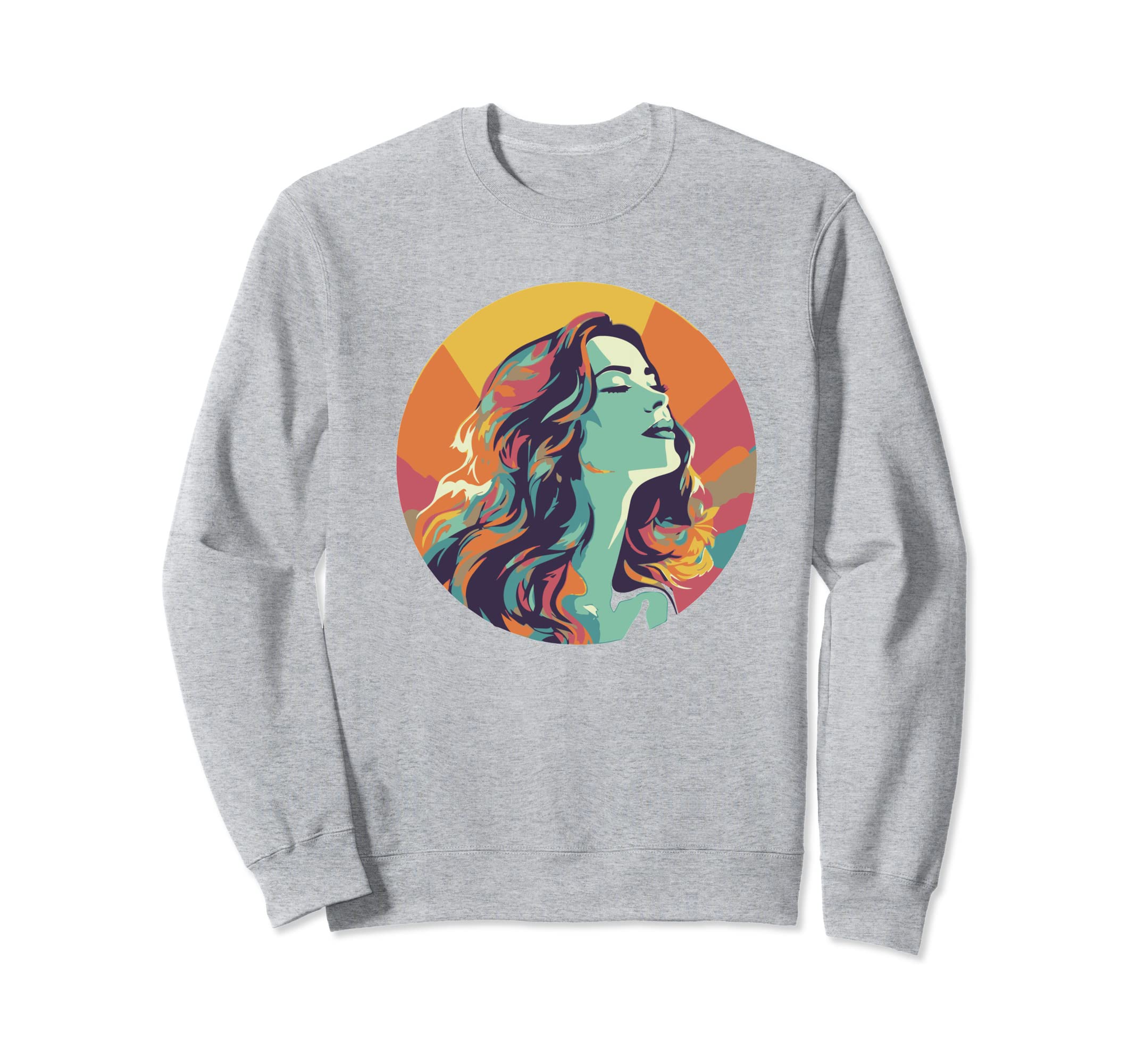 Groovy Mountain Mama Hippie 60S Sweatshirt - Graphic Print Unisex - T-Shirt, Sweatshirt, Hoodie