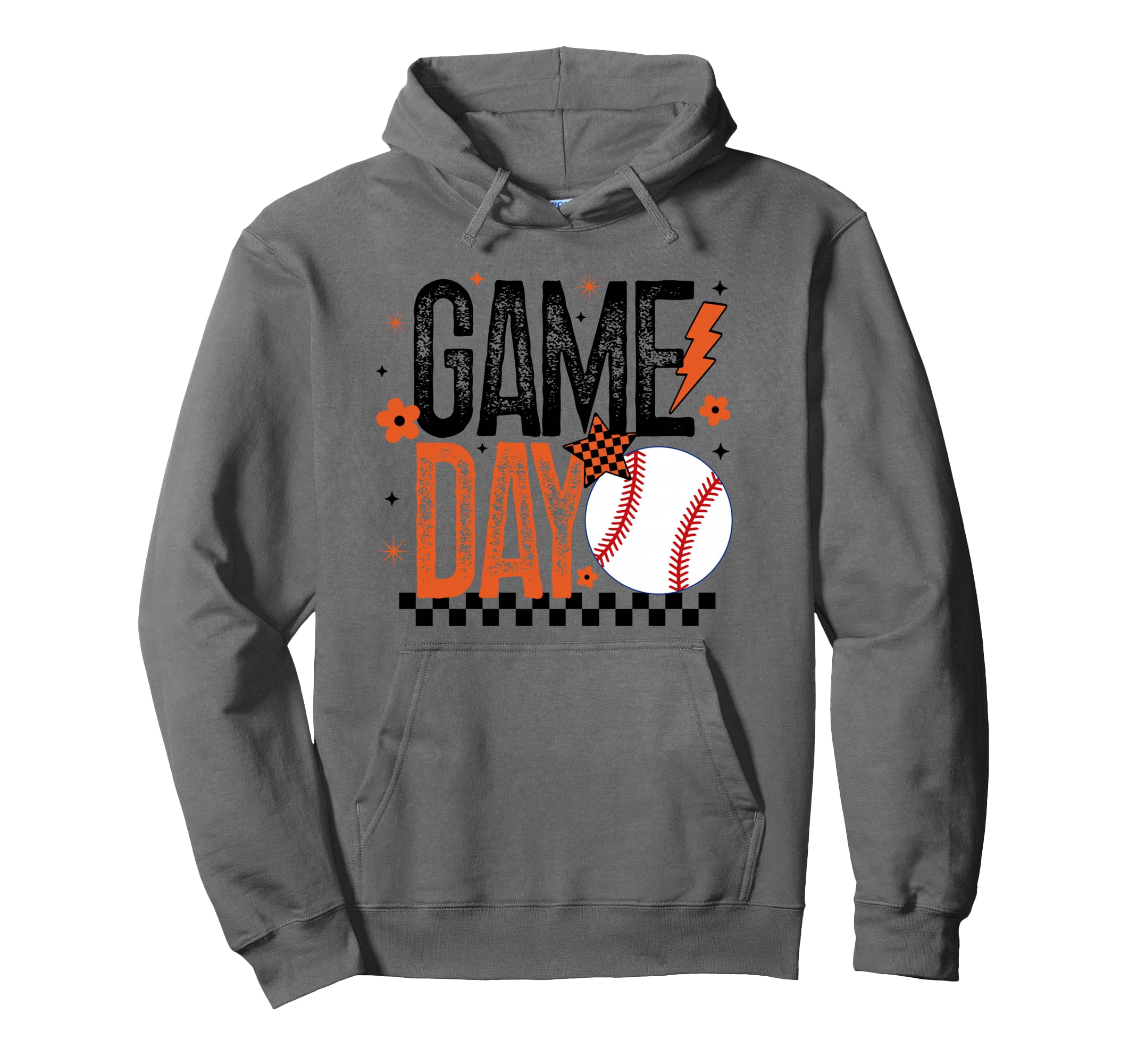 Baseball Game Day Mom Coach Player Hoodie - Fun Novelty Design Men Women - T-Shirt, Sweatshirt, Hoodie