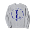 Initial L Monogram Boho Name Letter L Sweatshirt - Minimalist Print Unisex - T-Shirt, Sweatshirt, Hoodie