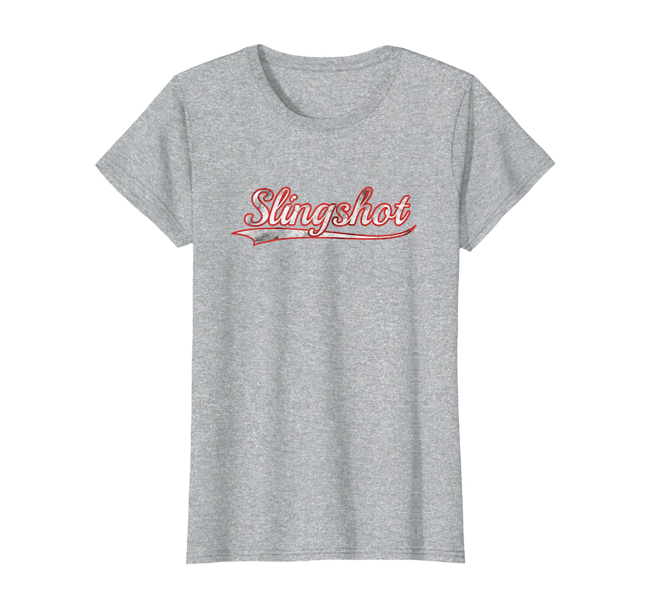Slingshot Varsity Distressed Throwback T-Shirt - Novelty Apparel Men Women - T-Shirt, Sweatshirt, Hoodie
