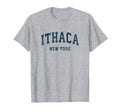 Ithaca New York Ny Varsity Sports Navy T-Shirt - Trendy Graphic Unisex - T-Shirt, Sweatshirt, Hoodie