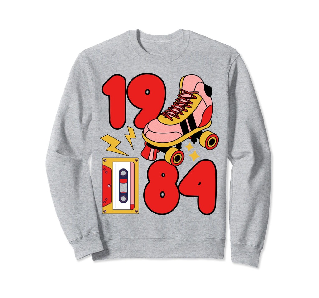 Old School 80S Vibes 1984 Hip Hop Sweatshirt - Trendy Graphic for Adults - T-Shirt, Sweatshirt, Hoodie
