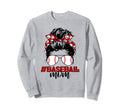 Baseballmom Messy Bun Baseball Life Sweatshirt - Minimalist Print Unisex - T-Shirt, Sweatshirt, Hoodie