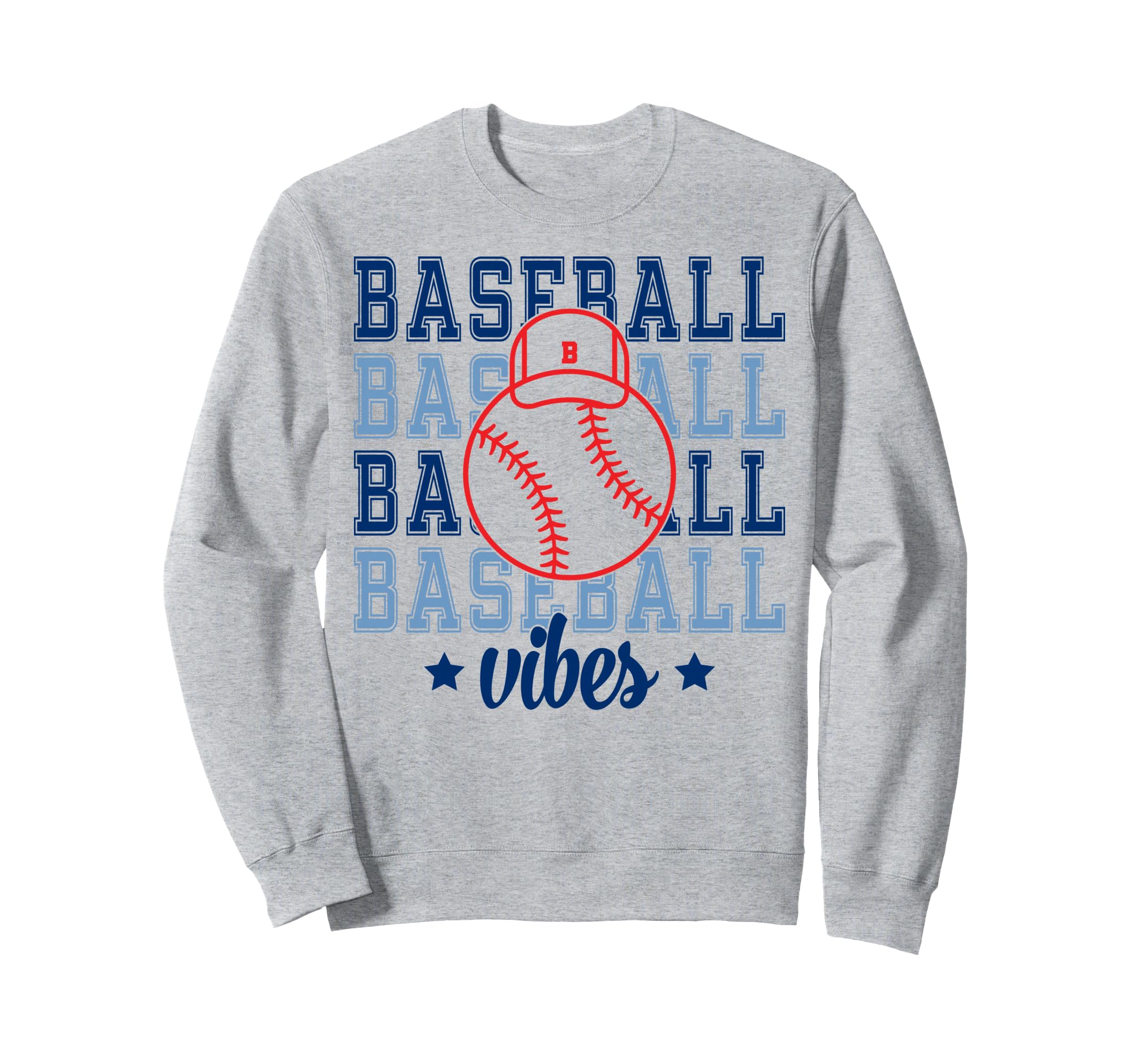 Baseball Vibes Baseball Mom Sweatshirt - Trendy Graphic for Adults - T-Shirt, Sweatshirt, Hoodie