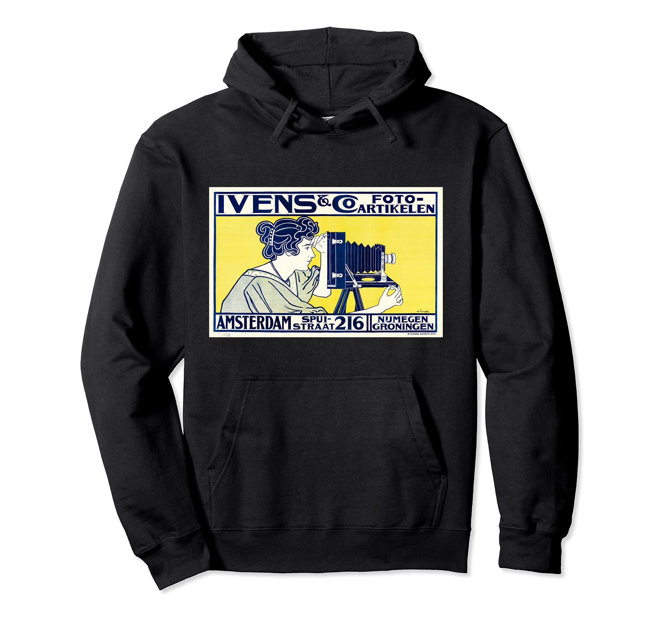Art Nouveau Dutch Amsterdam Photography Hoodie - Graphic Print Unisex - T-Shirt, Sweatshirt, Hoodie