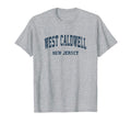 West Caldwell New Jersey Nj Varsity T-Shirt - Minimalist Print Unisex - T-Shirt, Sweatshirt, Hoodie