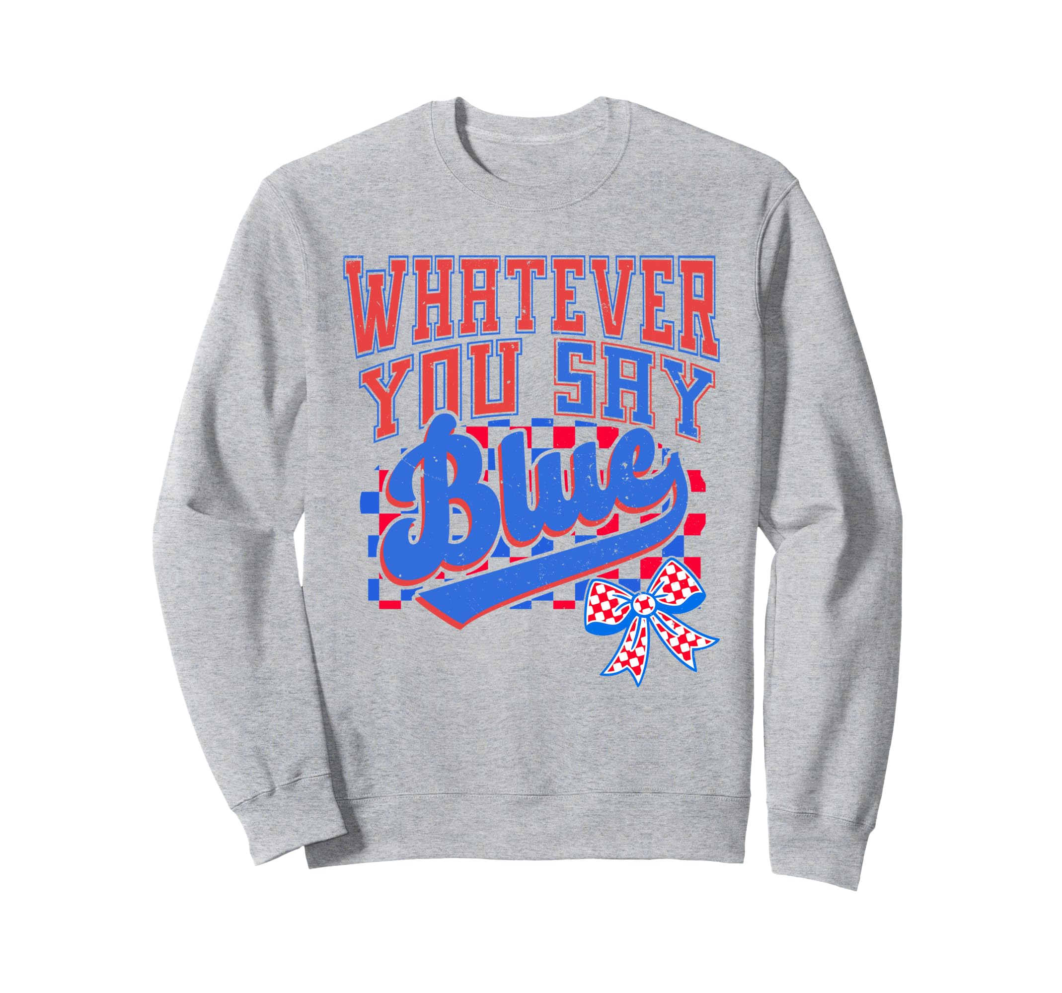 Checker Baseball Coquette Whatever Sweatshirt - Graphic Print for Adults - T-Shirt, Sweatshirt, Hoodie