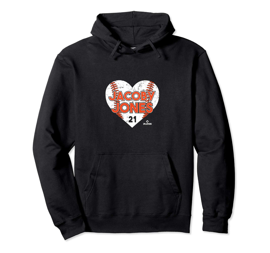 Jacoby Jones Heart Baseball Hoodie - Casual Everyday Wear Men Women - T-Shirt, Sweatshirt, Hoodie