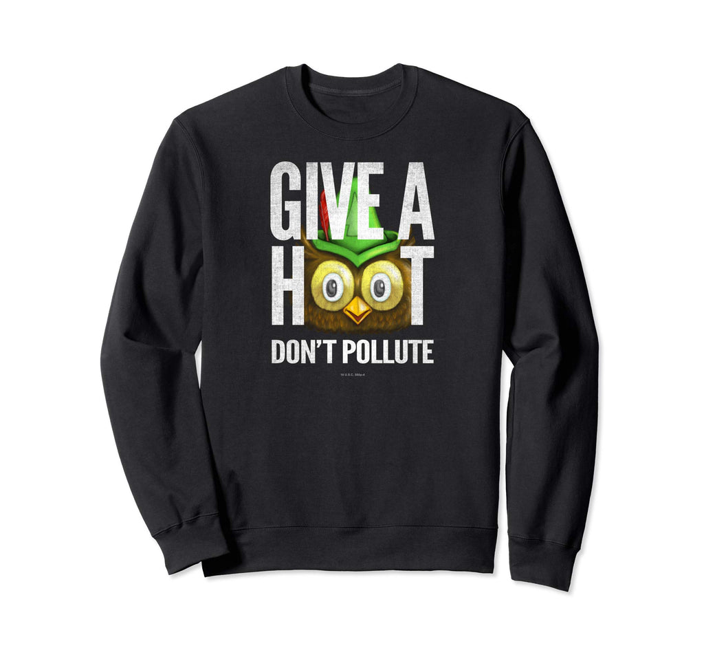Woodsy Owl Give Hoot Dont Pollute Sweatshirt - Trendy Graphic Men Women - T-Shirt, Sweatshirt, Hoodie