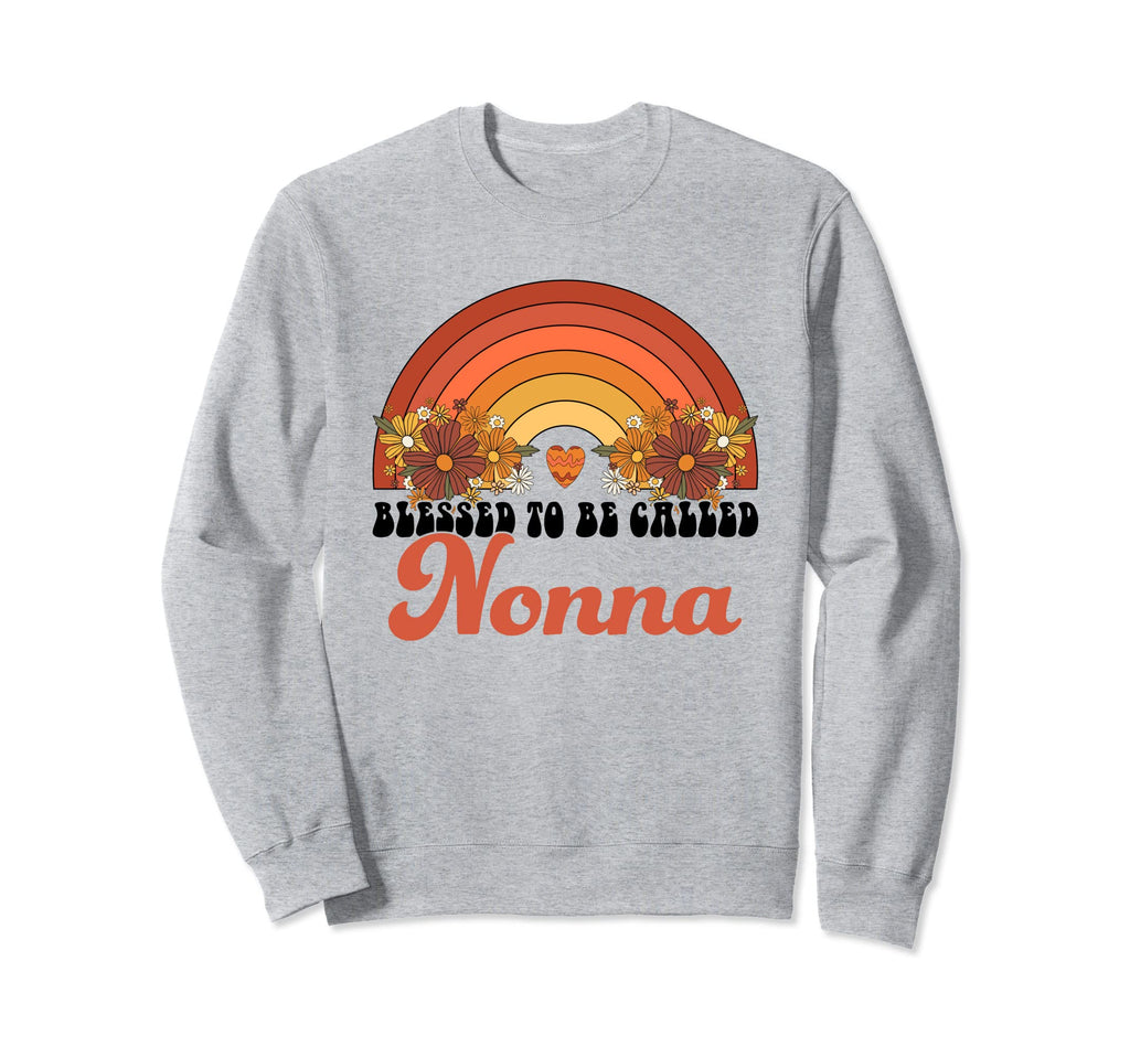 Blessed To Be Called Nonna Rainbow Sweatshirt - Graphic Print for Adults - T-Shirt, Sweatshirt, Hoodie