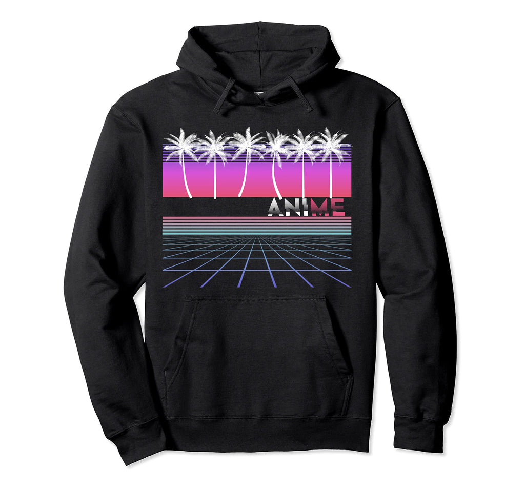 Anime 80S 90S Vaporwave Aesthetic Hoodie - Fun Novelty Design Men Women - T-Shirt, Sweatshirt, Hoodie