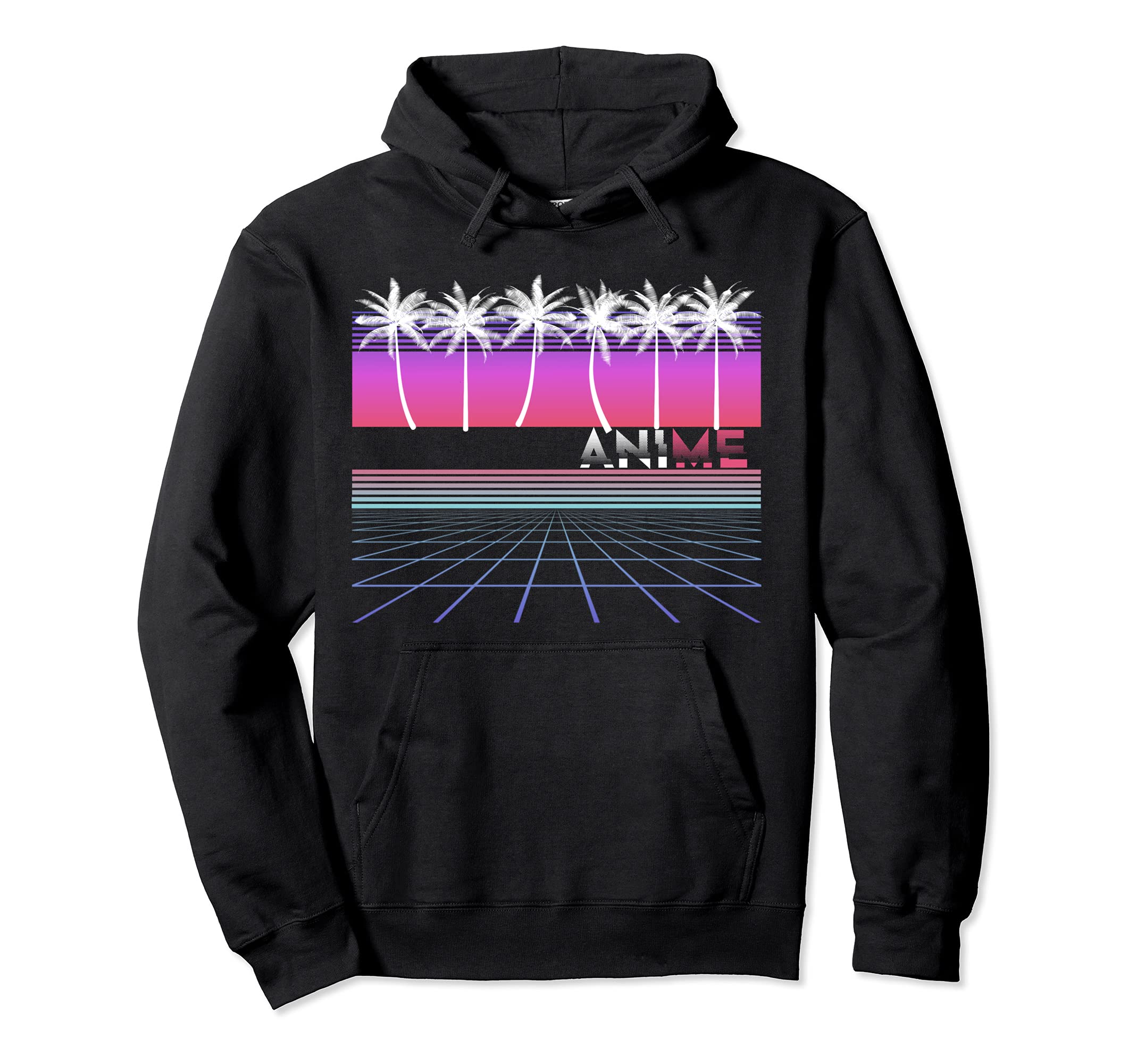 Anime 80S 90S Vaporwave Aesthetic Hoodie - Fun Novelty Design Men Women - T-Shirt, Sweatshirt, Hoodie