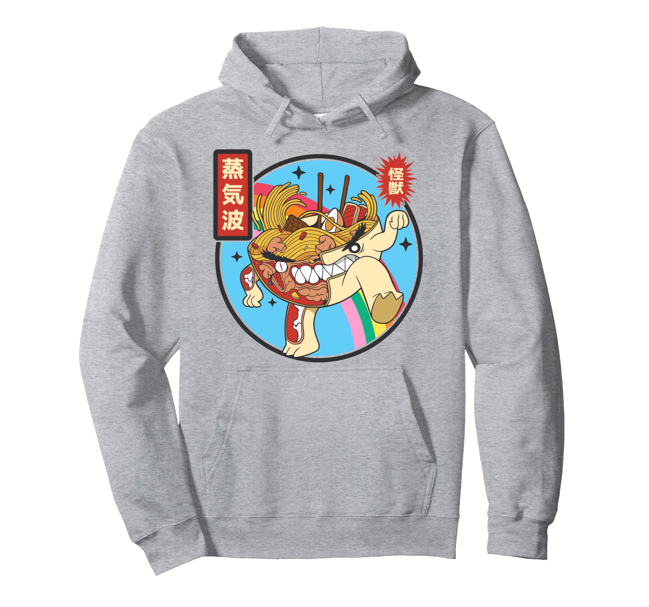 Angry Ramen Bowl X Ray Rainbow Japan Otaku Hoodie - Novelty Apparel Unisex - T-Shirt, Sweatshirt, Hoodie