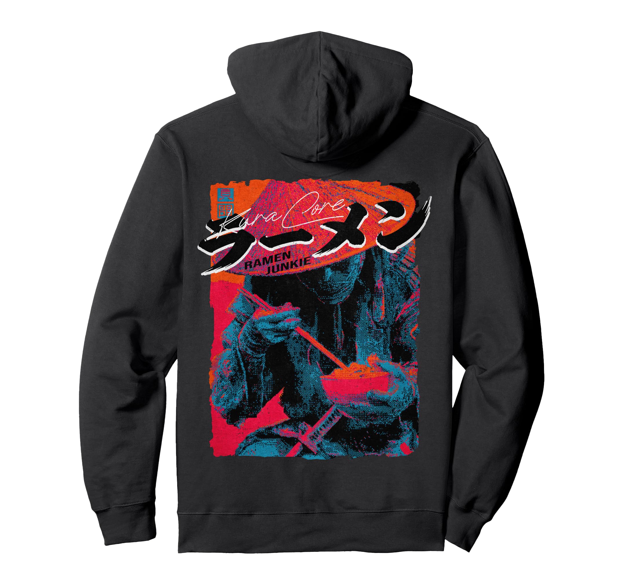 Ramen Back Japanese Streetwear Y2K Hoodie - Graphic Print for Adults - T-Shirt, Sweatshirt, Hoodie