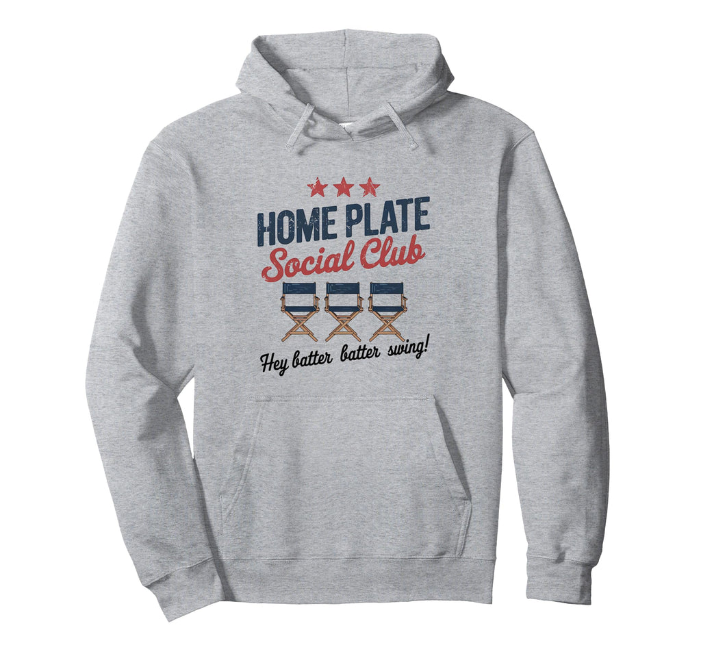 Home Plate Social Club American Baseball Hoodie - Graphic Print Men Women - T-Shirt, Sweatshirt, Hoodie