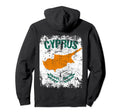 Cyprus Flag Distressed Cyprus Hoodie - Casual Everyday Wear Men Women - T-Shirt, Sweatshirt, Hoodie