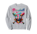 Baseball Dad Game Day Vibes Ice Sweatshirt - Unique Graphic for Adults - T-Shirt, Sweatshirt, Hoodie
