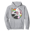 Surfing Ghost Strawberry Milk Hoodie - Fun Novelty Design for Adults - T-Shirt, Sweatshirt, Hoodie