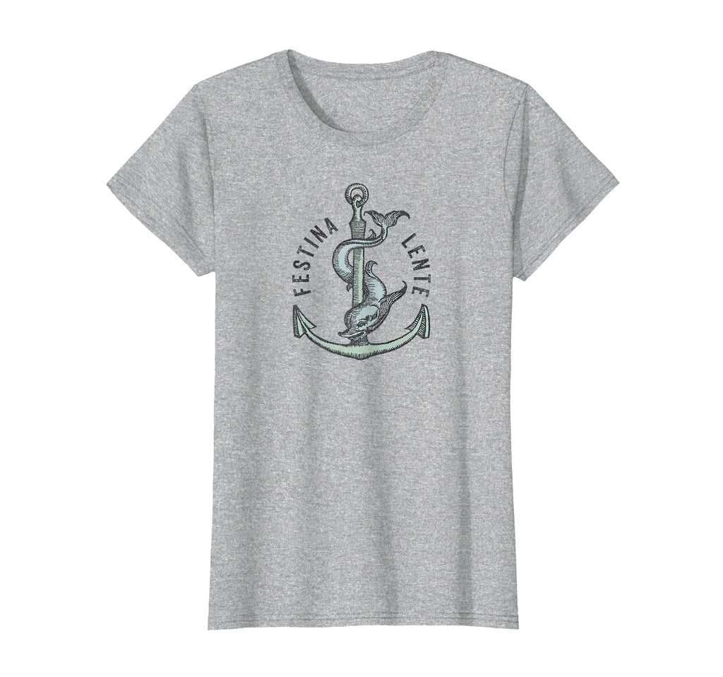 Festina Lente Make Haste Slowly Distressed T-Shirt - Trendy Graphic Unisex - T-Shirt, Sweatshirt, Hoodie