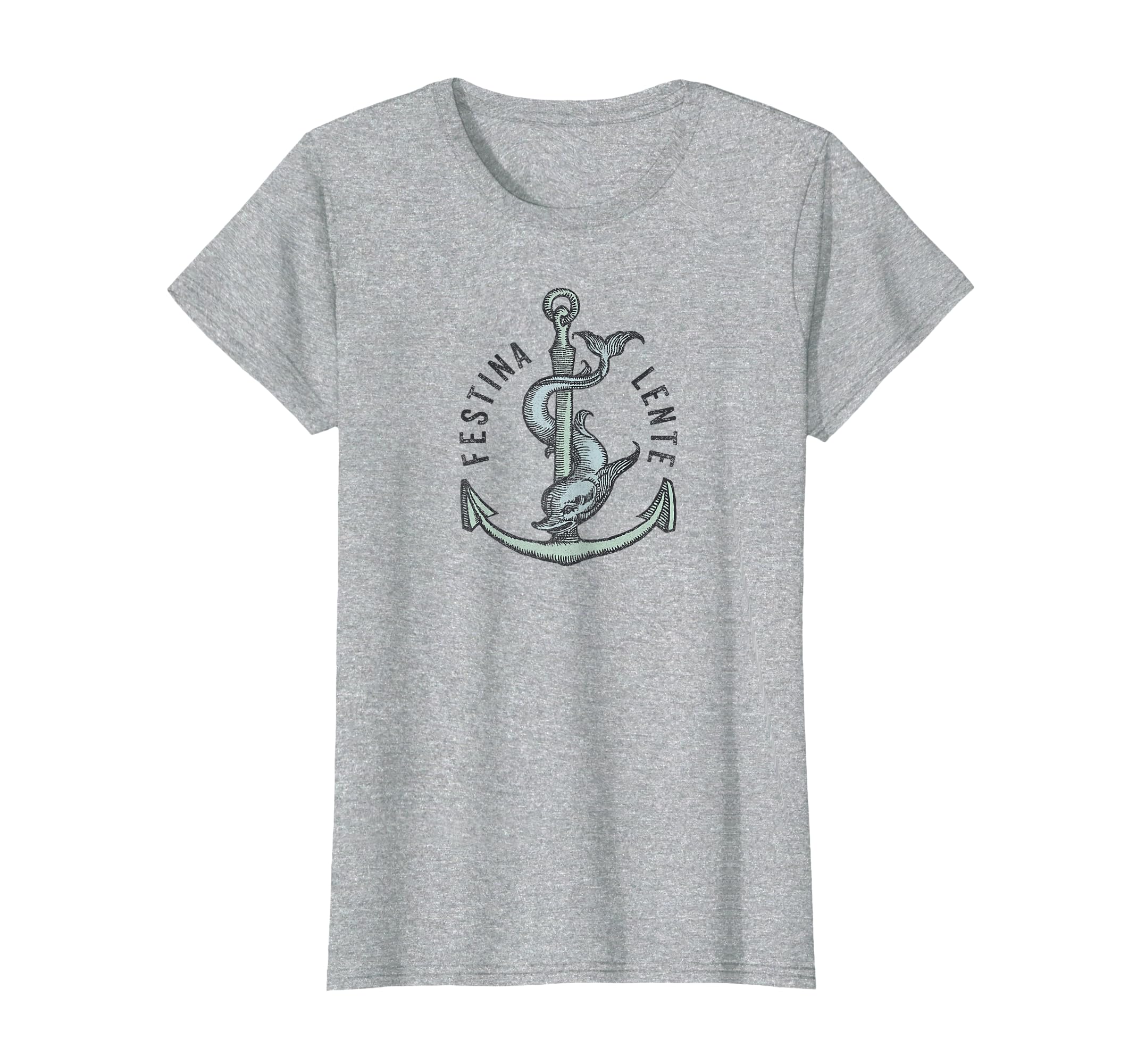 Festina Lente Make Haste Slowly Distressed T-Shirt - Trendy Graphic Unisex - T-Shirt, Sweatshirt, Hoodie