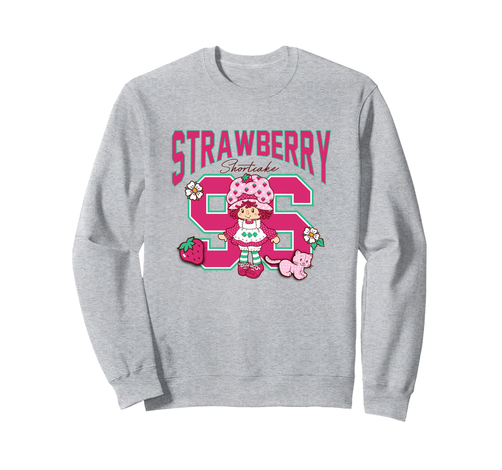 Strawberry Shortcake 96 Varsity Sweatshirt - Novelty Apparel for Adults - T-Shirt, Sweatshirt, Hoodie