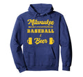 Milwaukee Baseball Beer Fan Hoodie - Minimalist Print for Adults - T-Shirt, Sweatshirt, Hoodie
