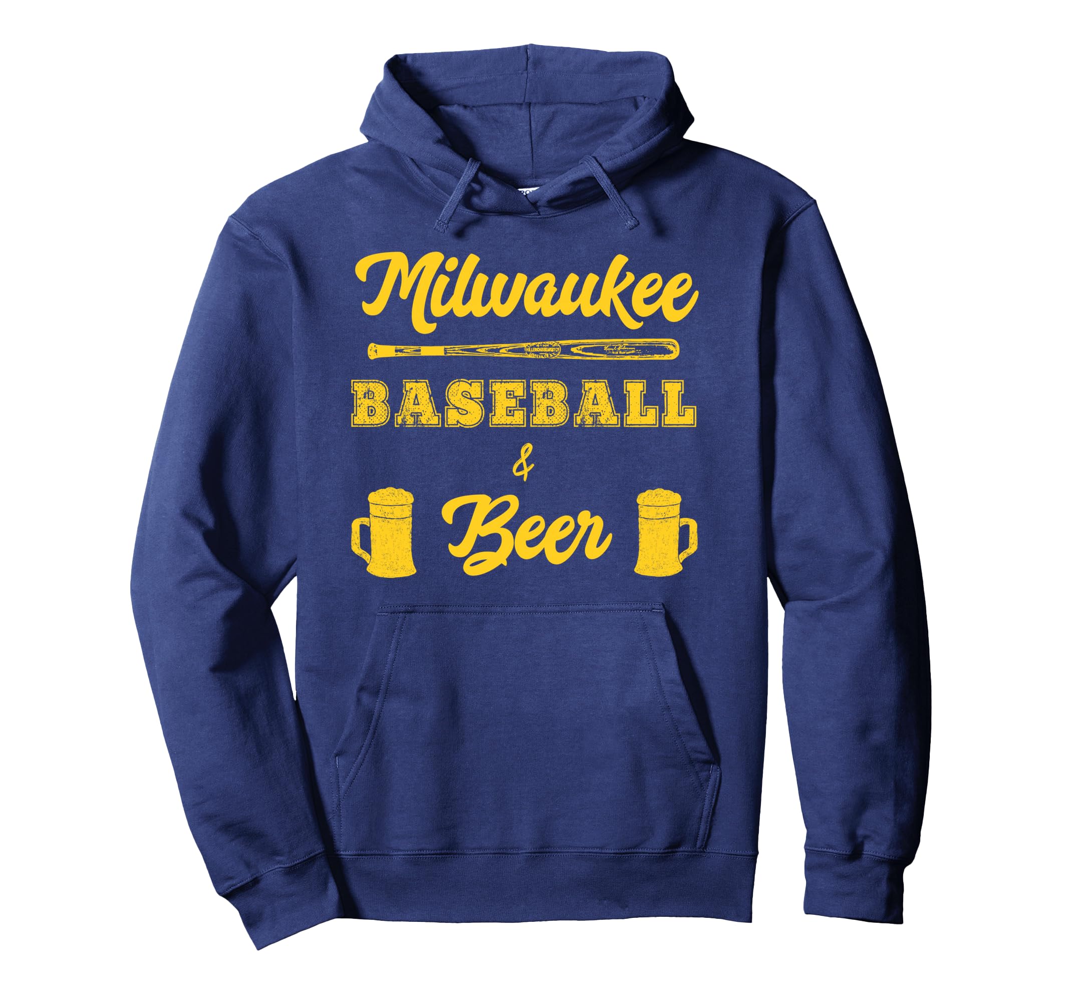 Milwaukee Baseball Beer Fan Hoodie - Minimalist Print for Adults - T-Shirt, Sweatshirt, Hoodie