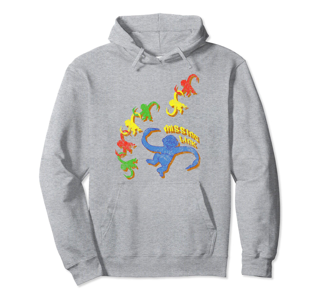 Barrel Monkeys Missing Link Distressed Hoodie - Graphic Print Unisex - T-Shirt, Sweatshirt, Hoodie