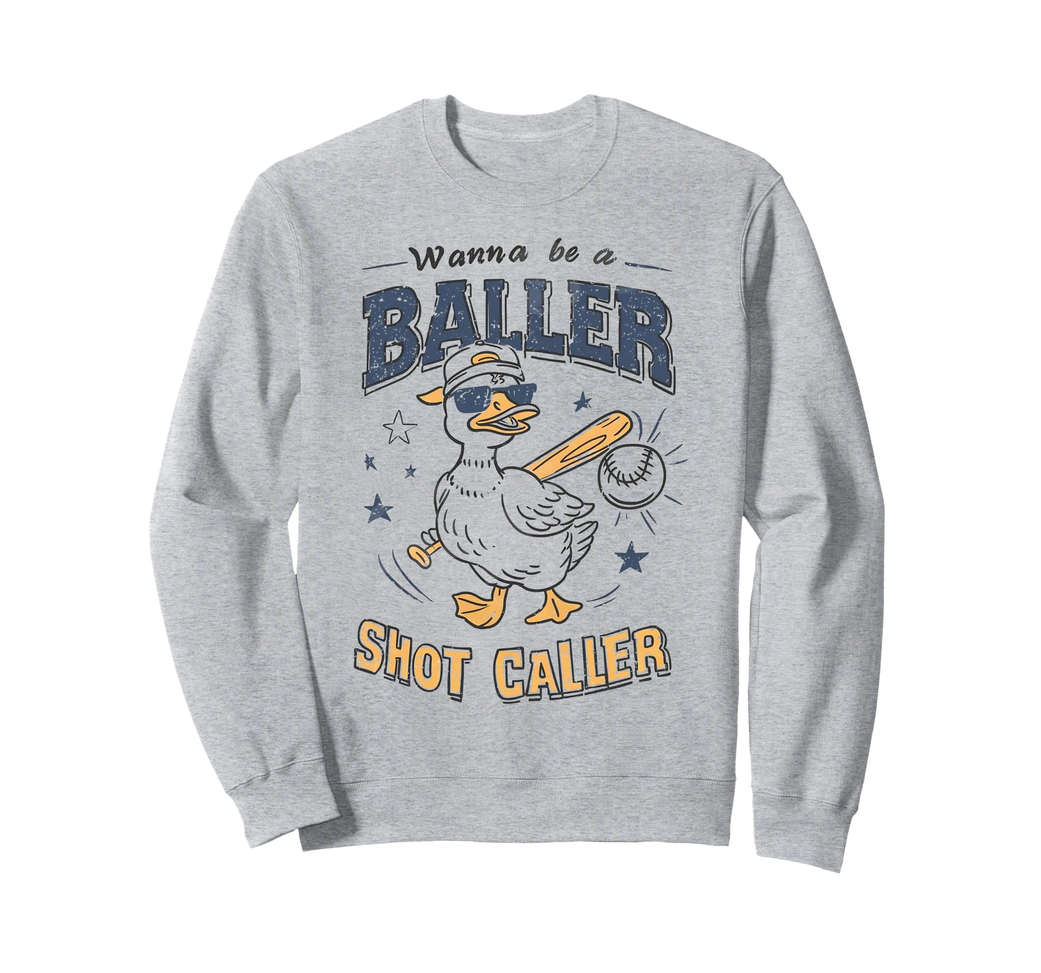 Funny Wanna Be Baller Mama Sweatshirt - Casual Everyday Wear for Adults - T-Shirt, Sweatshirt, Hoodie