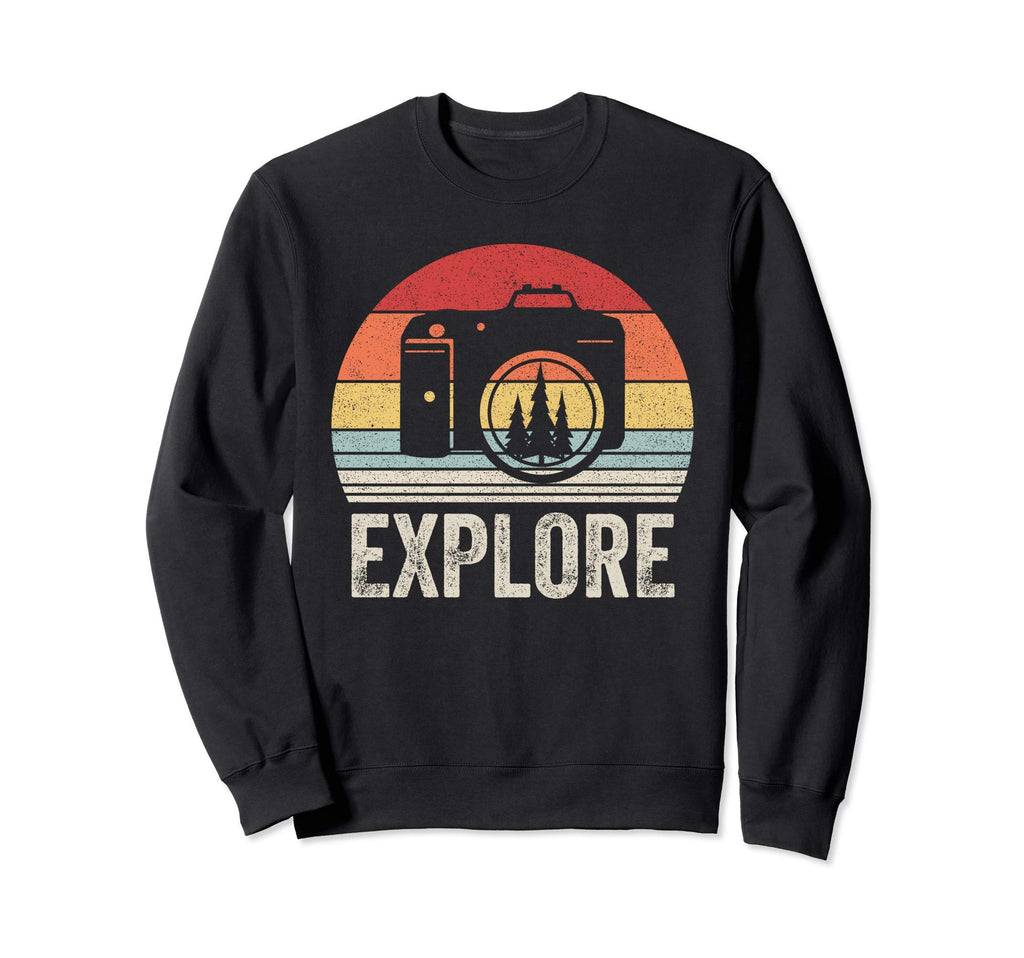 Explore Camera Photography Sweatshirt - Streetwear Style Unisex - T-Shirt, Sweatshirt, Hoodie